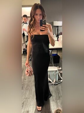 Black Strapless Bec & Bridge Evening Gown